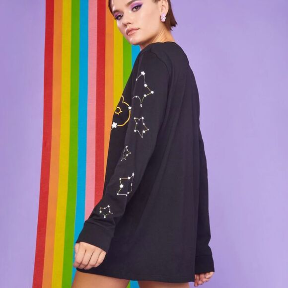 ♡ Care Bears x Dolls Kill ♡ Connect the stars graphic tee + Free Earrings - S - Picture 5 of 6